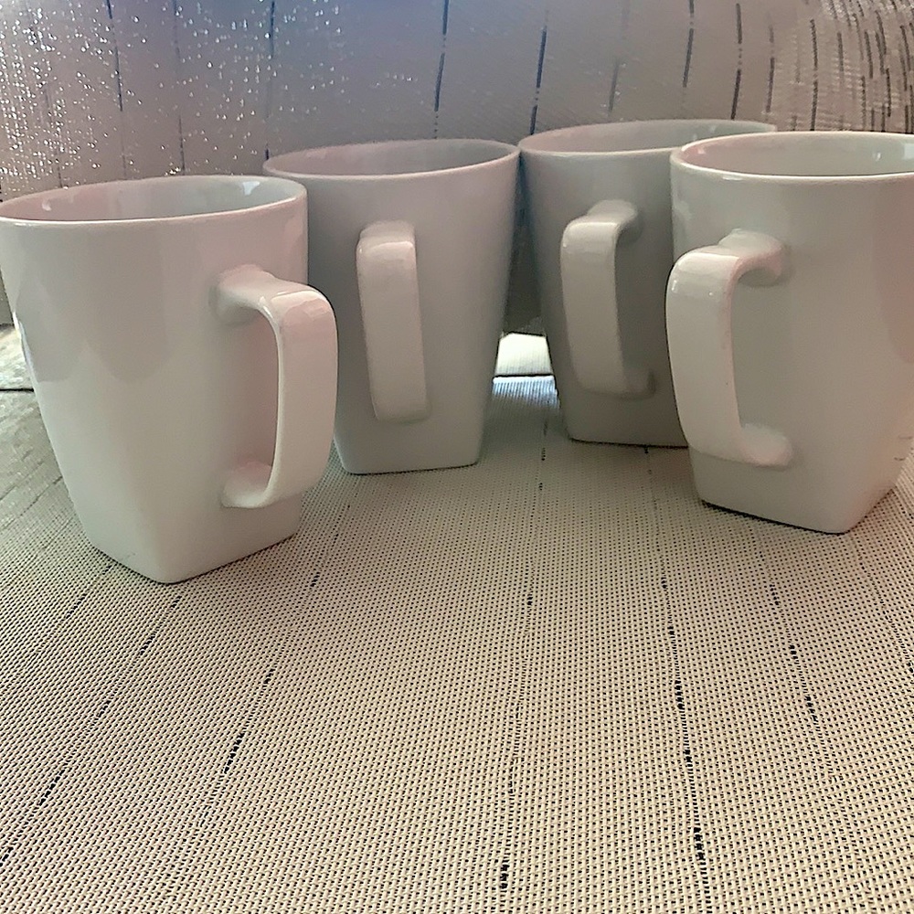 CRATE & BARREL PORCELAIN MUGS